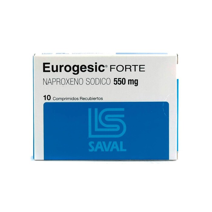 EUROGESIC FTE. 550 MG. CJ X 10 COMPRIMID única
