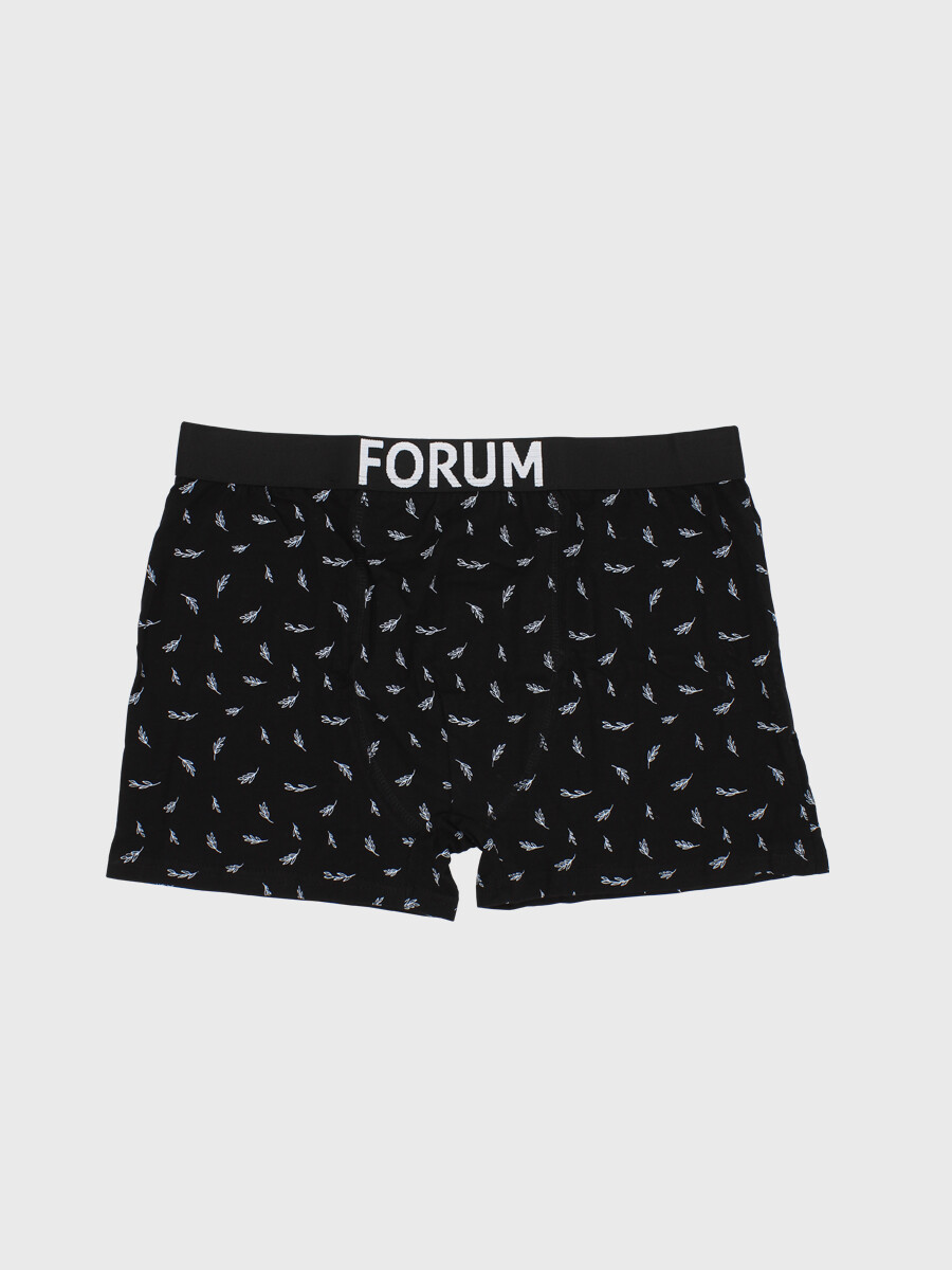 Boxer de Algodón - Negro/Fantasia 1 