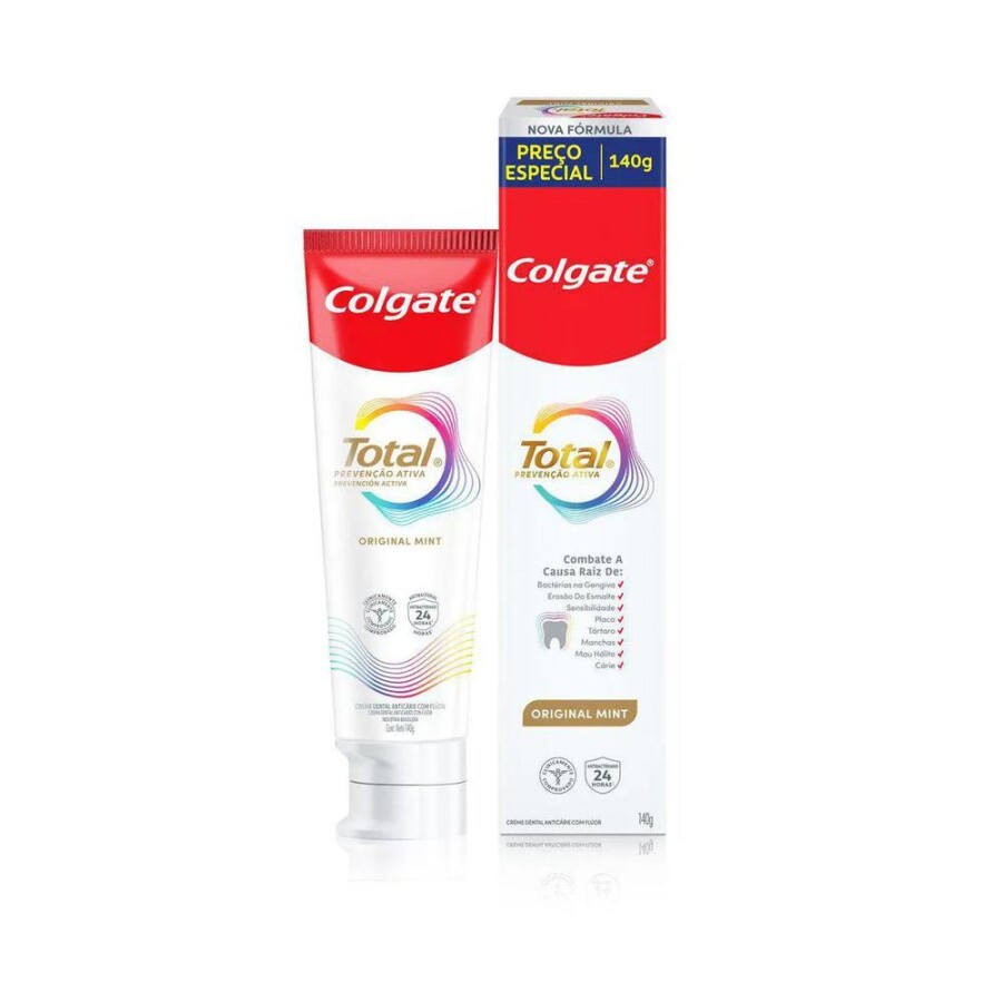 Crema Dental Total Original Mint 140 g - Colgate Crema Dental Total Original Mint 140 g - Colgate