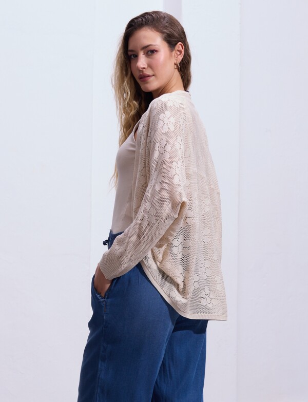 Cardigan Tejido BEIGE