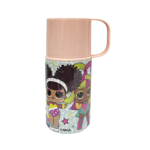 Botella 2 en 1, Botella 300 ml + Taza 100 ml Lol U