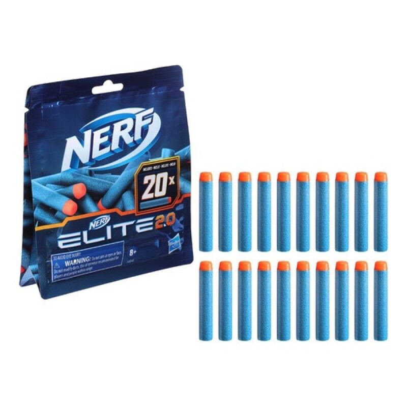 Pack x20 dardos de repuesto Nerf Elite 2.0 Pack x20 dardos de repuesto Nerf Elite 2.0