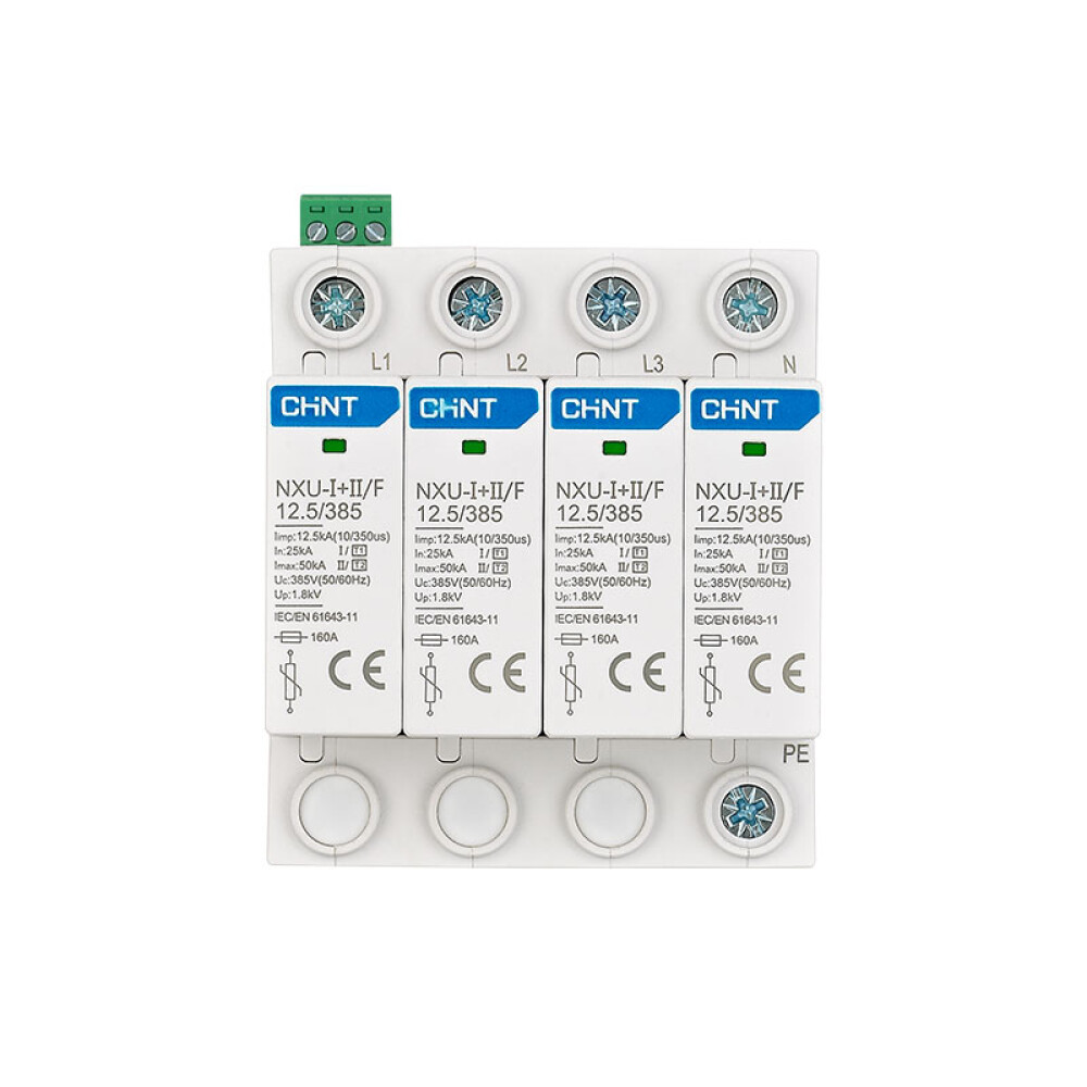 Descargador 3P+N 50/25kA 275VAC Clase I+II 0244