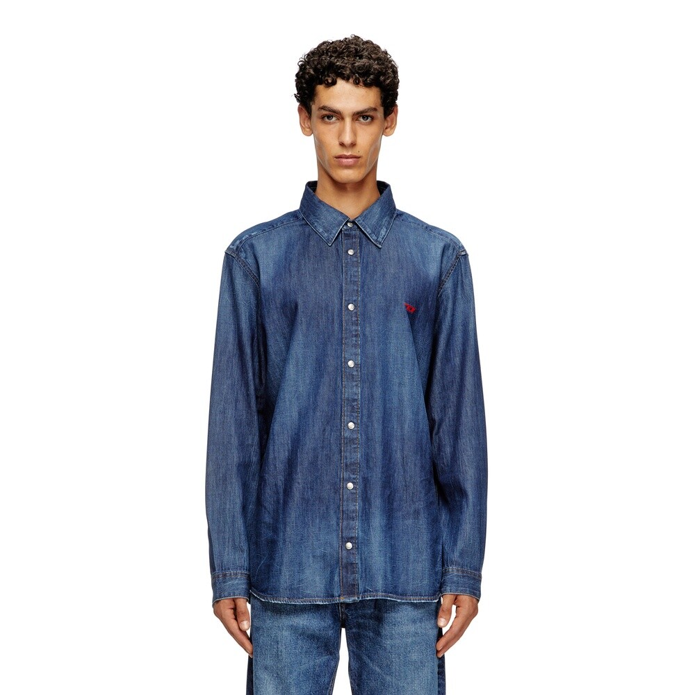 Camisas Urbano Para Hombre D-Simply Shirt Azul Marino