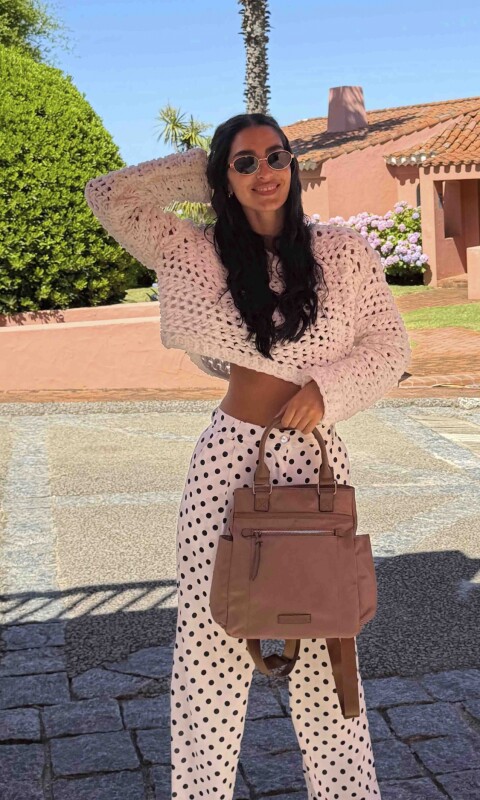 CARTERA MOCHILA VAINILLA CACAO