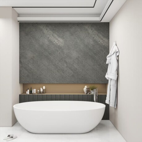 Placa de PVC simil Piedra Porfido Grafito Placa de PVC simil Piedra Porfido Grafito