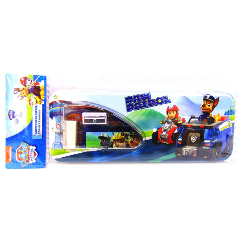 Cartuchera Lata Escolar con Utiles Paw Patrol Oficial U