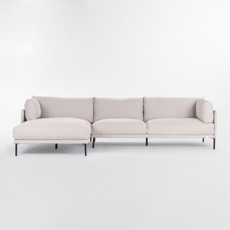 Sofá con chaise COSTA Gris - IZQUIERDO