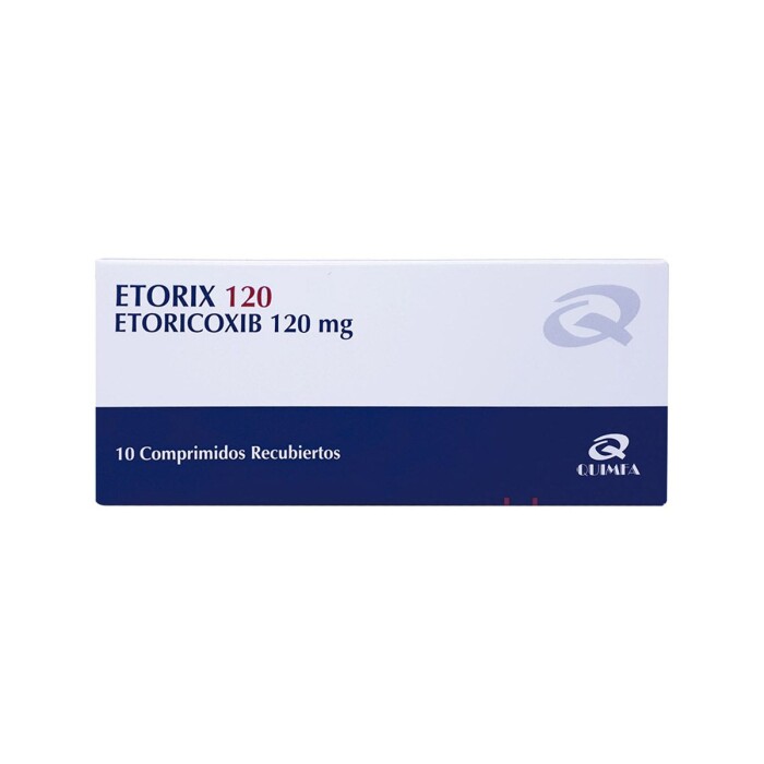 ETORIX 120 MG. CJ X 10 COMP. REC. única