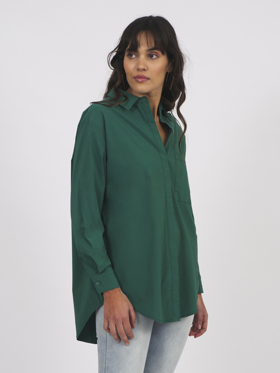 Camisa lisa - verde 