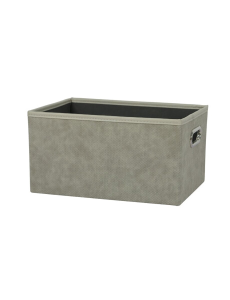 CESTO ORGANIZADOR RECT 34X23XH18CM PU GRIS CESTO ORGANIZADOR RECT 34X23XH18CM PU GRIS