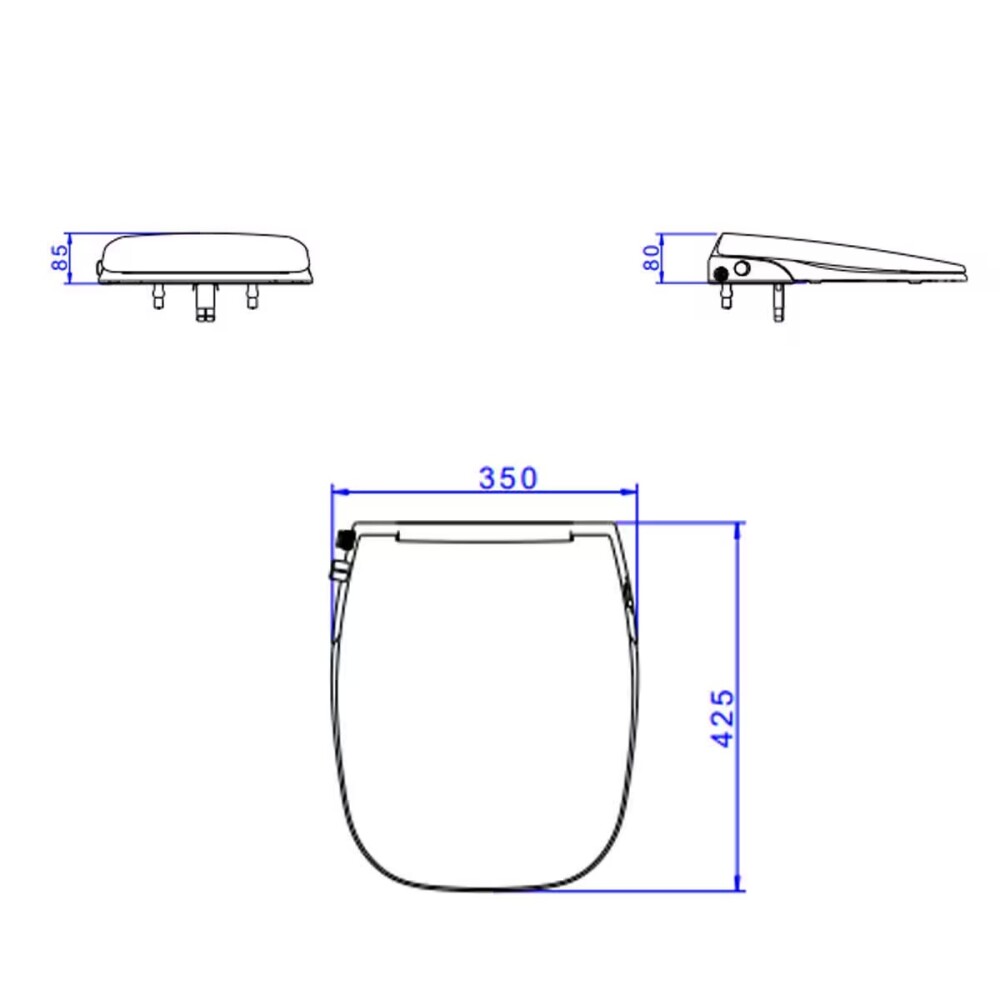 Asiento bide con luz nocturna Flex DECA Asiento Bide Con Luz Nocturna Flex Deca