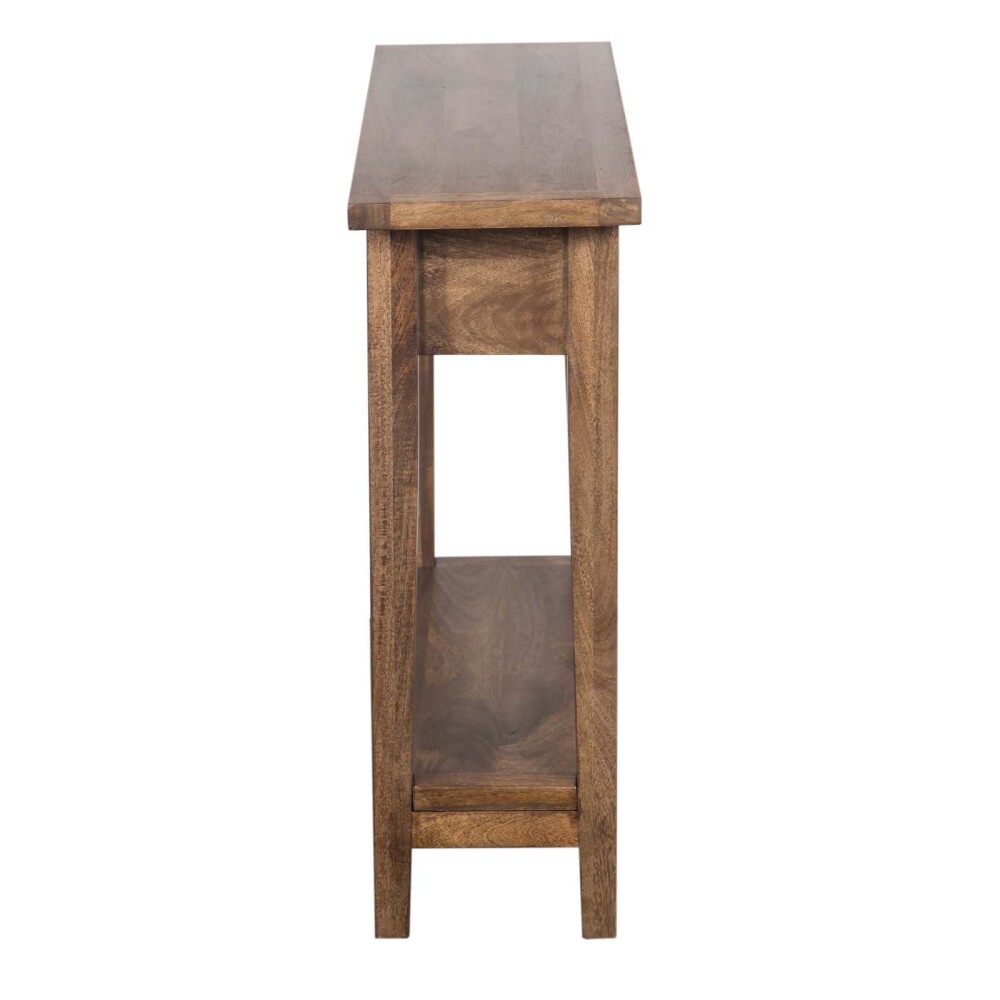 CONSOLA MDF-Y-MADERA MARRON RETRO CASTAÑO