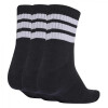 Medias Adidas 3S ESS C MID 3P Hombre KC9617 Negro-blanco