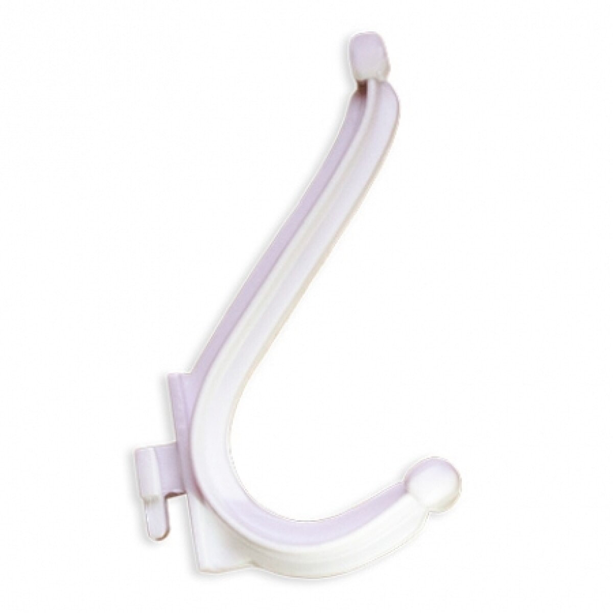 GINYPLAS ACCESORIO PARA BAÑO PERCHA DOBLE BLANCA 