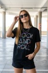 Remera Rock and roll Negro