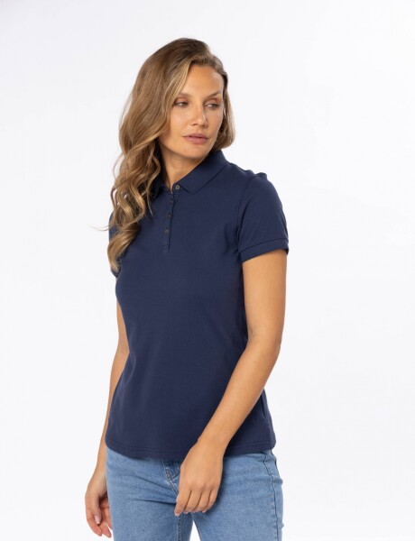 POLO PIQUE LISA Azul