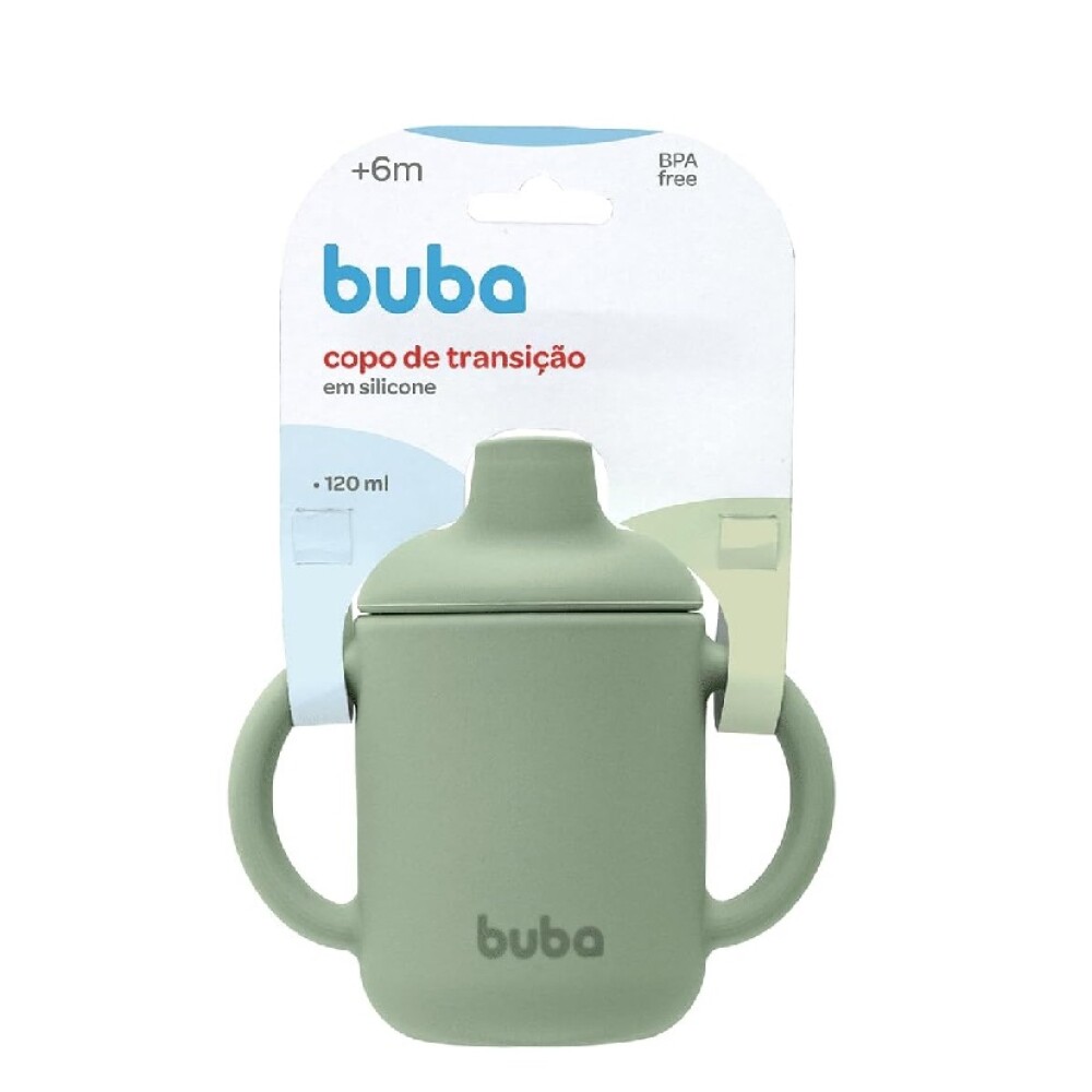Vaso entrenamiento 100% silicona - buba verde