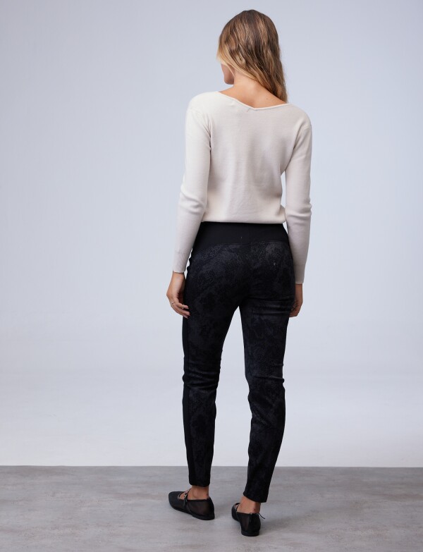 Pantalón Animal Print NEGRO/GRIS