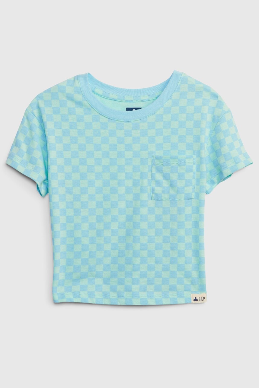 Remera Con Bolsillos Toddler Niña Dockside Blue