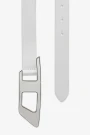 CINTURÓN LOGO D EN HEBILLA Blanco
