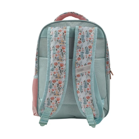 Mochila Infantil Frozen Jacquard Grande 40 x 30 cm ROSA/CELESTE