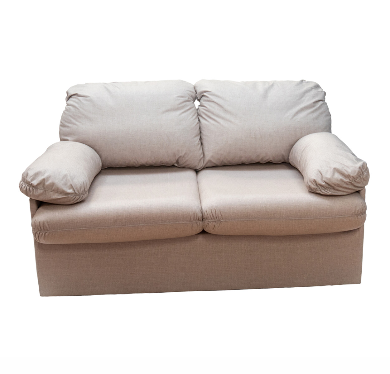 SOFA CAMA 2 PLAZAS - TAPIZADO TELA BEIGE 