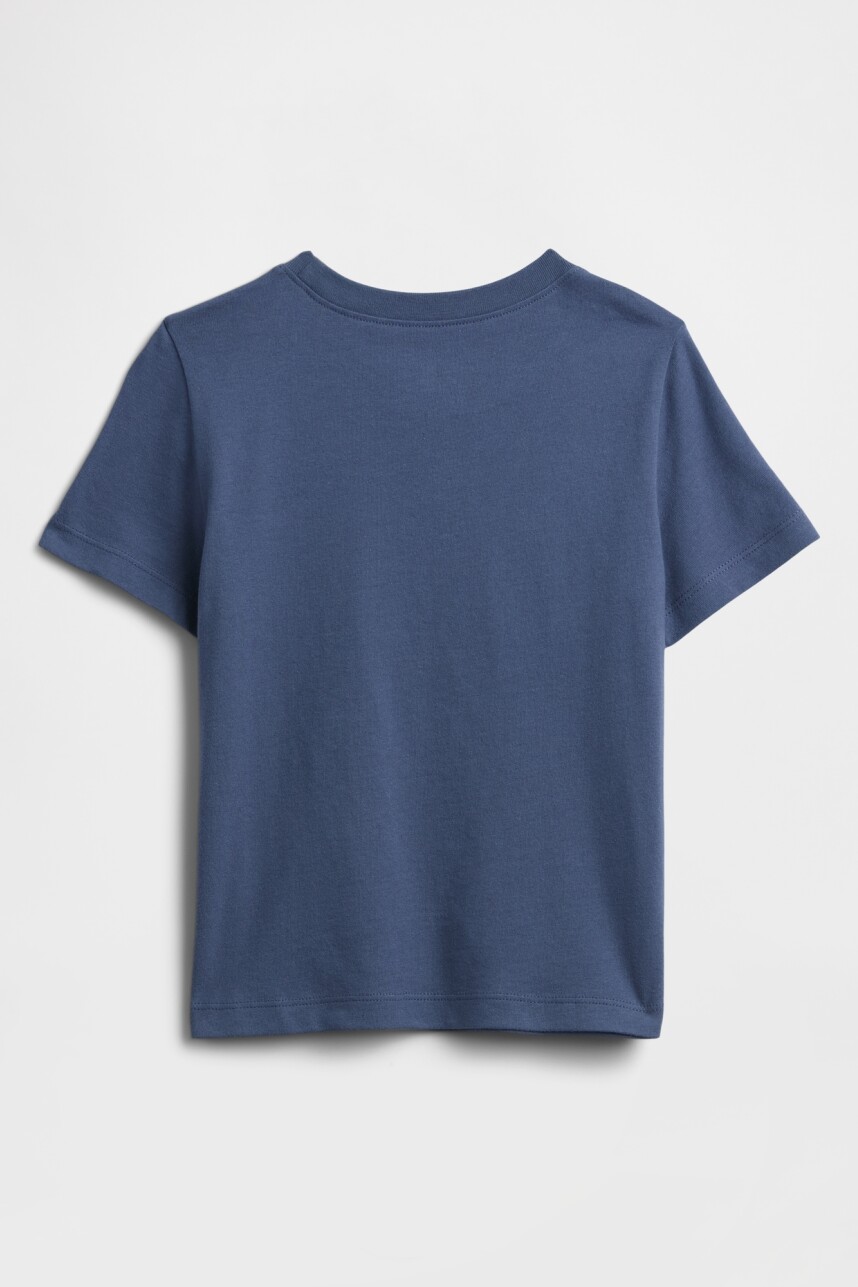 Remera Logo Snoopy Toddler Niño Quiet Blue