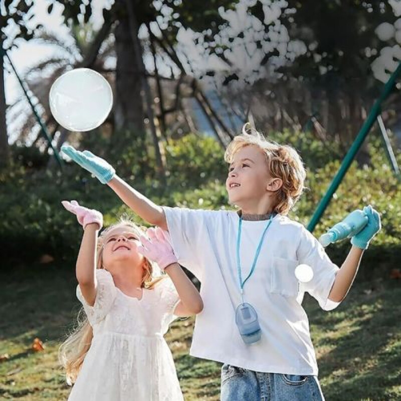 Maquina Burbujero de Humo con accesorios Celeste