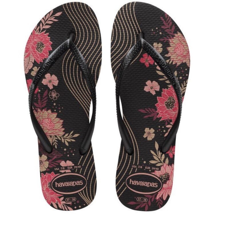 Sandalias de Mujer Havaianas Slim Organic Negro