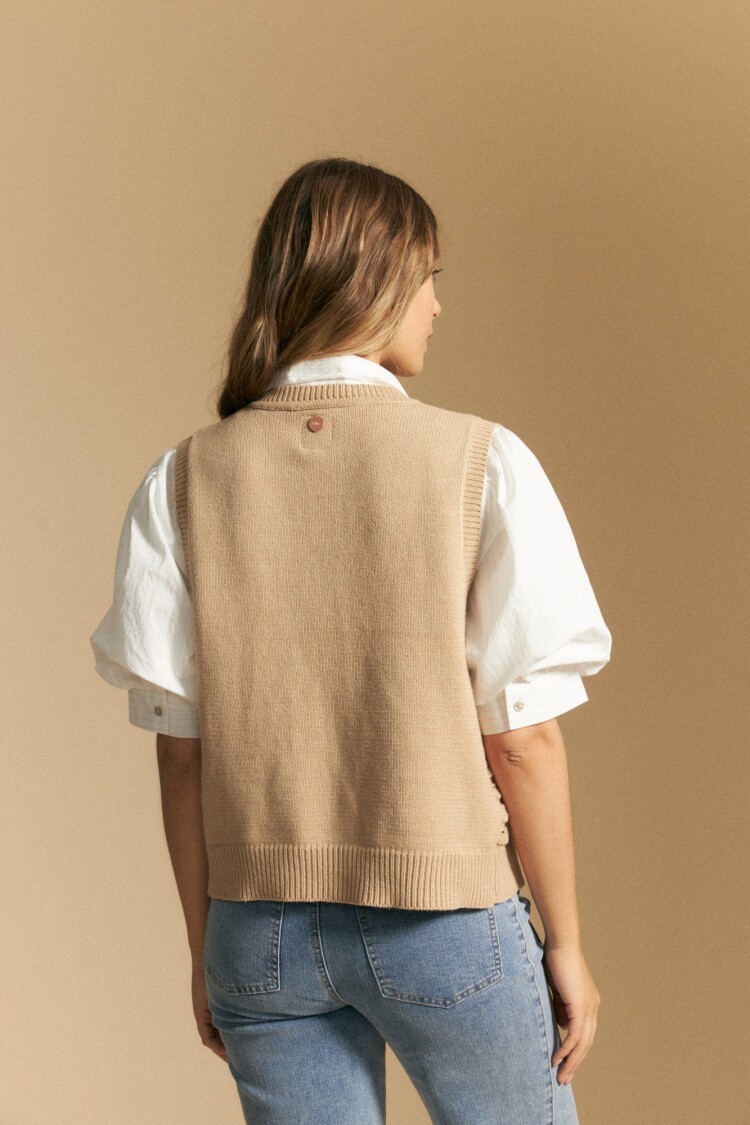 CHALECO OBIDOS Beige Oscuro