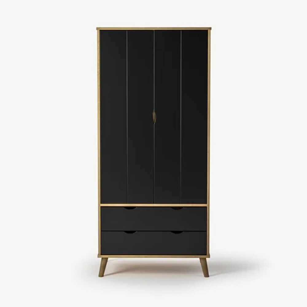 Ropero 2 puertas - Madera maciza MADERA PRETO