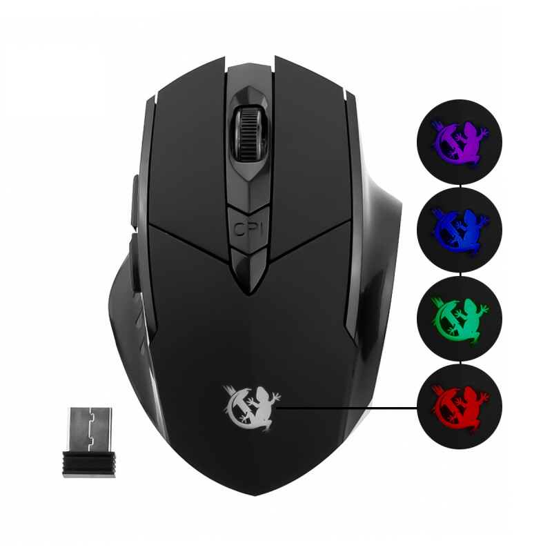Mouse Gamer InalÃ¡mbrico XZZ-MO-02 7 Colores DPI 1600 USB Recargable Mouse Gamer InalÃ¡mbrico XZZ-MO-02 7 Colores DPI 1600 USB Recargable