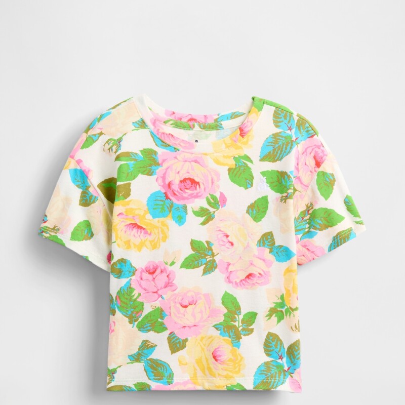 BF SS RELAXED PRINT T SUMMER FLORAL