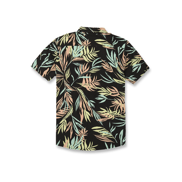 Camisa Volcom Bleeding Leaf Negro