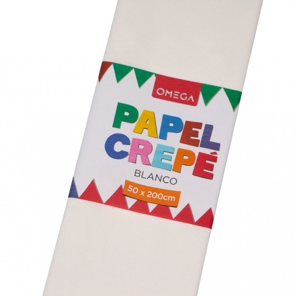 PAPEL CREPE 2MTS.X0.50 COLOR BLANCO