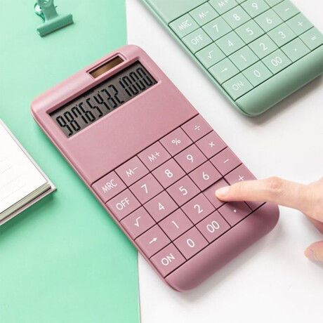 Calculadora color pastel Rosado