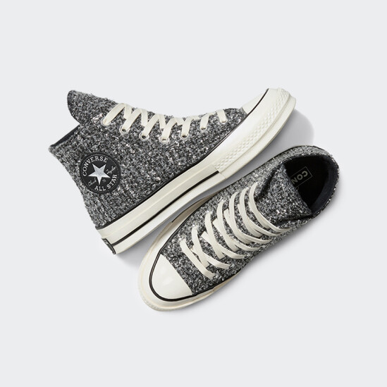 Championes Converse Chuck 70 Metallic Tweed Negro