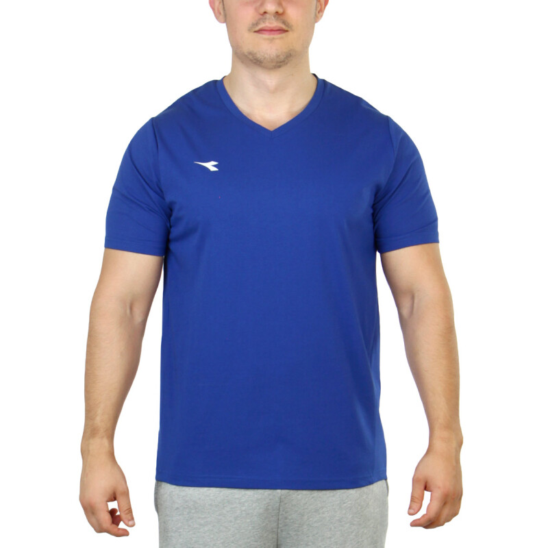 Diadora Hombre Sport T-shirt V Neck - Navy Marino