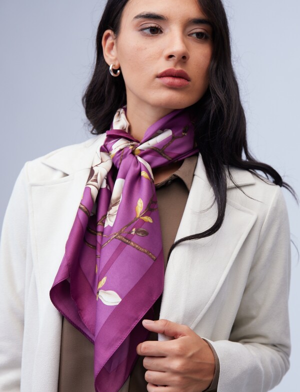 Pashmina Flores VIOLETA