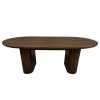 JUEGO COMEDOR ZV 03 RIPADO 8 PUESTOS- NOGAL (CD) Unica