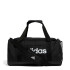 Bolso Adidas Boslo Linear Duffel Negro - Blanco