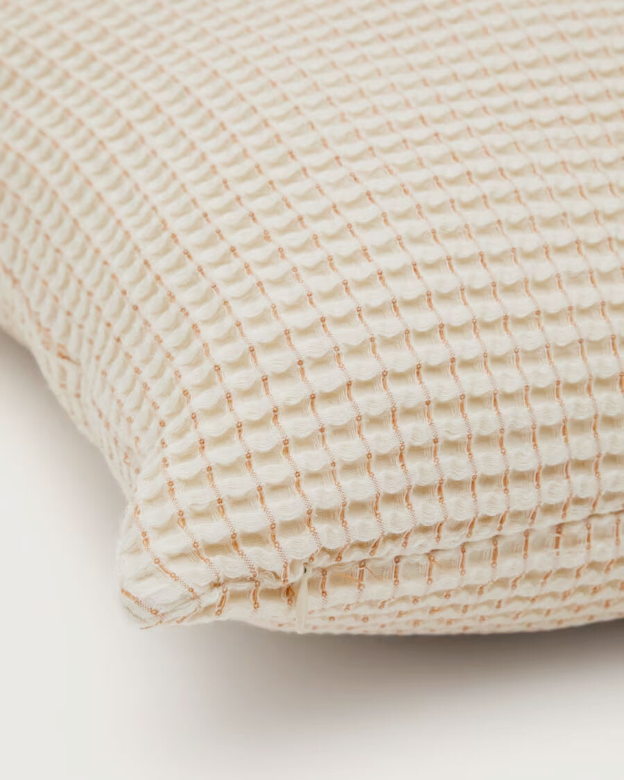Set Senara de 2 almohadones de algodón beige 45 x 45 cm Set Senara de 2 almohadones de algodón beige 45 x 45 cm