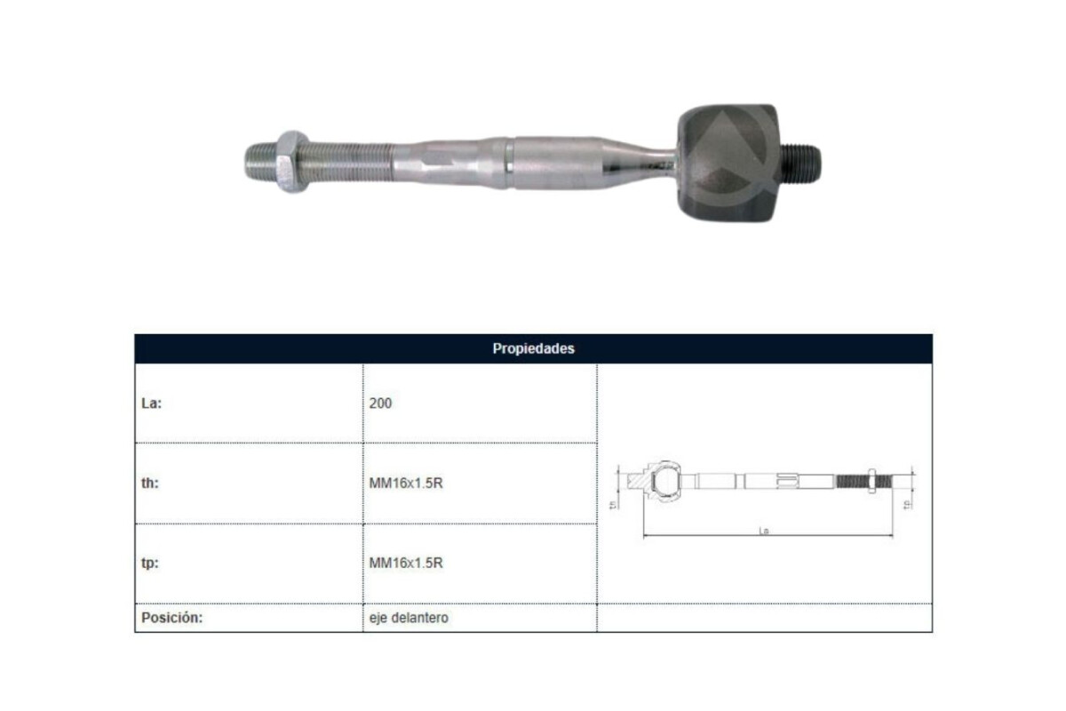 Mate Mitsubishi L200 07-25 Der/Izq Mate Mitsubishi L200 07-25 Der/Izq