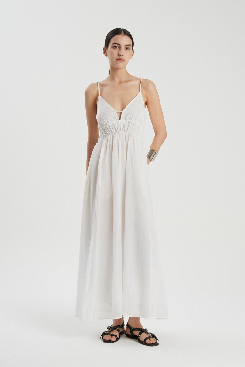 VESTIDO LARGO SINDI Off White