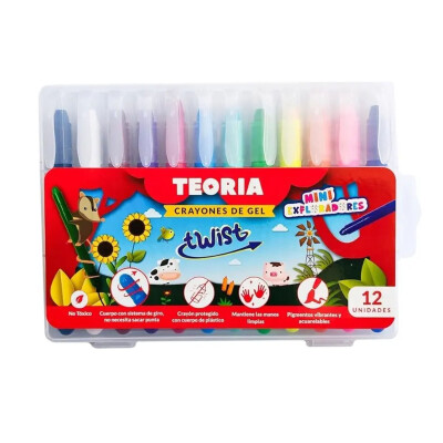 Crayones de Gel Twist 12 colores Teoría Crayones de Gel Twist 12 colores Teoría