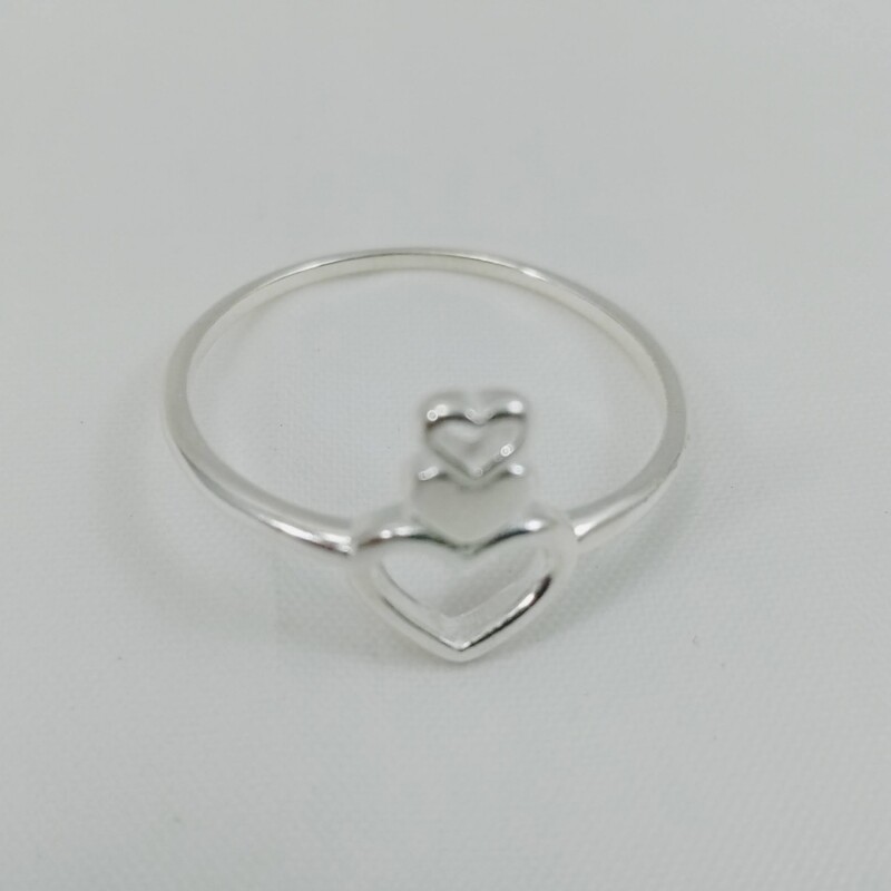 Anillo Plata 925 triple Corazón Anillo Plata 925 triple Corazón