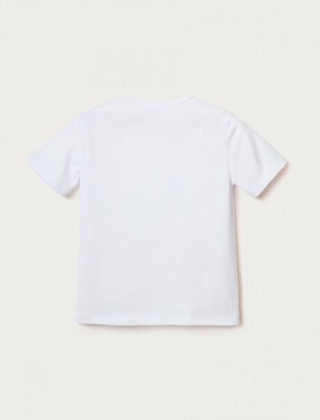 CAMISETA BÁSICA UNISSEX REGULAR BLANCO