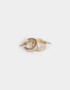 Aros Argollas Con glitter Argollitas Con Glitter - Dorado