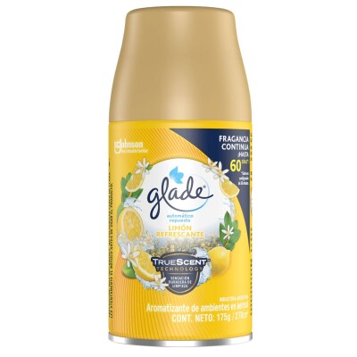 Desodorante de Ambiente Glade Automático Limón Refrescante 270 ML Desodorante de Ambiente Glade Automático Limón Refrescante 270 ML